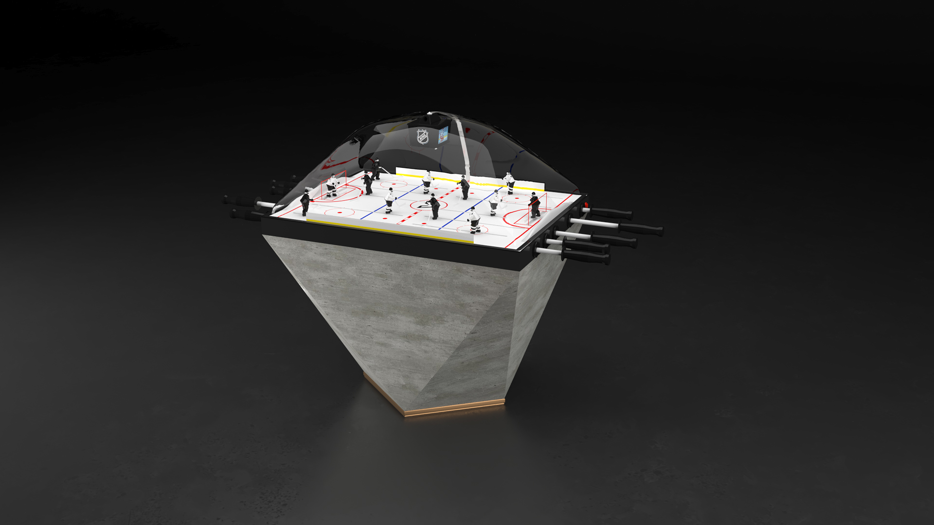 Pyramid Dome Hockey Table